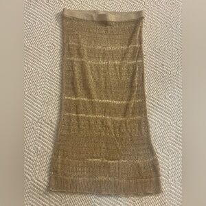 J.Crew Metallic Gold Skirt